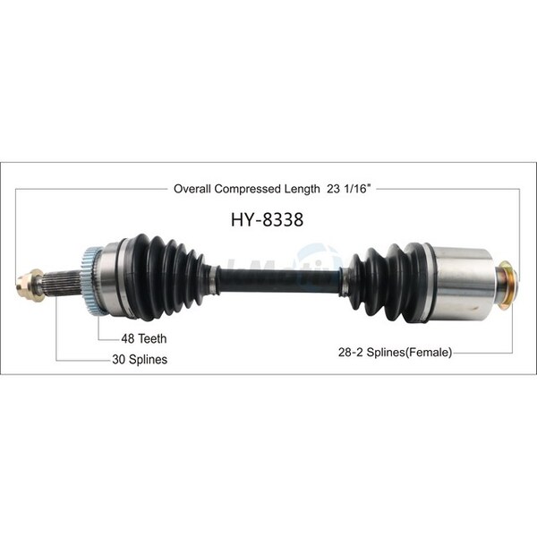 Surtrack Axle Cv Axle Shaft, Hy-8338 HY-8338 - main